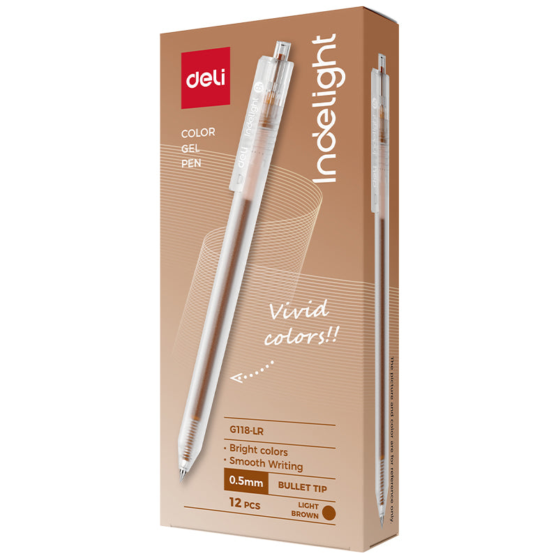 PIX CU GEL CU MECANISM 0.5MM MARO DESCHIS DELI PIX CU GEL CU MECANISM 0.5MM MARO DESCHIS DELI